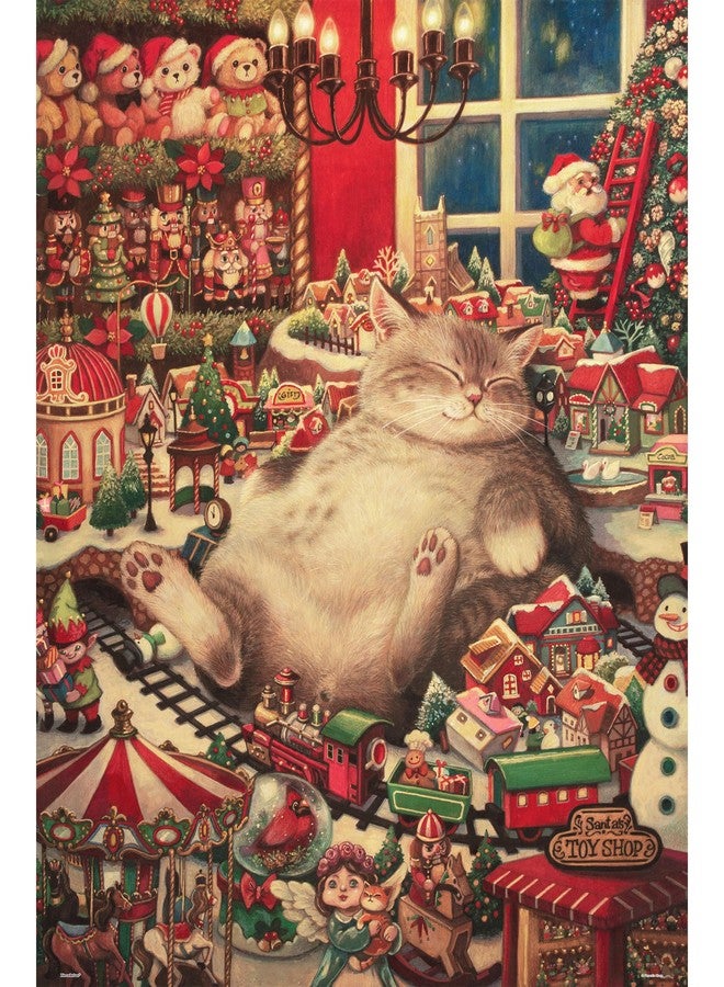 PieceRelax Plastic Jigsaw Puzzle for Adults 1000 Pieces - Phoenix Chan - Christmas Eve Gift - 25.2 X 18.9 Inches, Most Satisfying Table Games, No Glue Needed [U1035] - Image 1